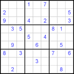 Судоку 9х9 #469 трудный