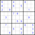 Судоку 9х9 #478 трудный