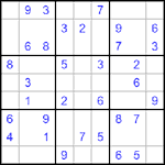 Судоку 9х9 #481 трудный