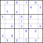 Судоку 9х9 #483 трудный
