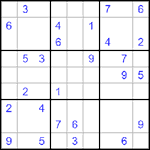 Судоку 9х9 #486 трудный