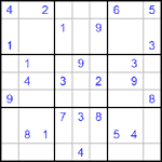 Судоку 9х9 #488 трудный