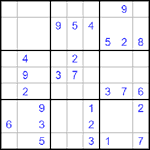 Судоку 9х9 #490 трудный