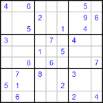 Судоку 9х9 #491 трудный