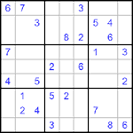 Судоку 9х9 #492 трудный