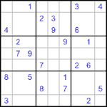Судоку 9х9 #493 трудный