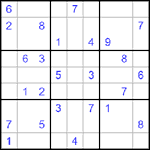 Судоку 9х9 #494 трудный