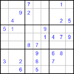 Судоку 9х9 #496 трудный