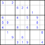 Судоку 9х9 #497 трудный