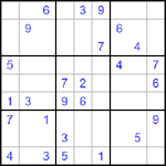 Судоку 9х9 #499 трудный