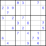Судоку 9х9 #503 трудный