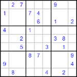 Судоку 9х9 #507 трудный