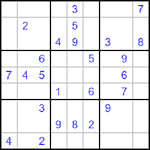 Судоку 9х9 #510 трудный