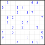 Судоку 9х9 #448 очень трудный