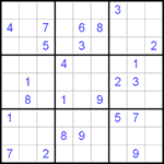 Судоку 9х9 #469 очень трудный