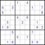 Судоку 9х9 #472 очень трудный