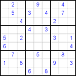 Судоку 9х9 #473 очень трудный