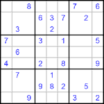 Судоку 9х9 #478 очень трудный