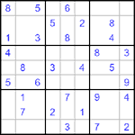 Судоку 9х9 #479 очень трудный