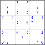 Судоку 9х9 #480 очень трудный