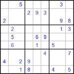 Судоку 9х9 #492 очень трудный