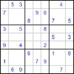 Судоку 9х9 #497 очень трудный