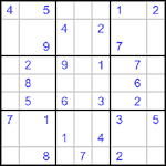 Судоку 9х9 #499 очень трудный