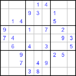 Судоку 9х9 #501 очень трудный