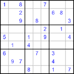 Судоку 9х9 #504 очень трудный