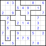Судоку-пазл 9х9 #131 легкий