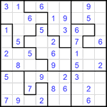 Судоку-пазл 9х9 #133 легкий