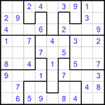 Судоку-пазл 9х9 #135 легкий