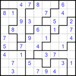 Судоку-пазл 9х9 #136 легкий