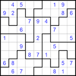 Судоку-пазл 9х9 #116 средний