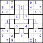 Судоку-пазл 9х9 #119 средний