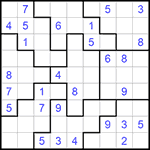 Судоку-пазл 9х9 #120 средний