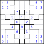 Судоку-пазл 9х9 #121 средний