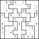 Судоку-пазл 9х9 #122 средний