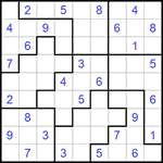 Судоку-пазл 9х9 #123 средний