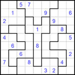 Судоку-пазл 9х9 #116 очень трудный