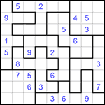 Судоку-пазл 9х9 #117 очень трудный