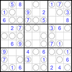 Судоку “Чет-нечет” 9х9 #65 легкий