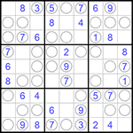 Судоку “Чет-нечет” 9х9 #68 легкий