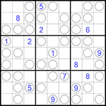 Судоку “Чет-нечет” 9х9 #58 трудный