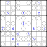 Судоку “Чет-нечет” 9х9 #59 трудный