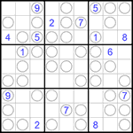 Судоку “Чет-нечет” 9х9 #62 трудный