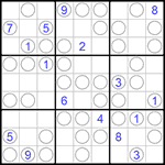 Судоку “Чет-нечет” 9х9 #63 трудный