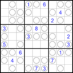 Судоку “Чет-нечет” 9х9 #64 трудный