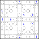 Судоку “Чет-нечет” 9х9 #52 очень трудный