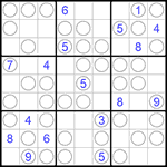 Судоку “Чет-нечет” 9х9 #53 очень трудный